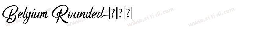 Belgium Rounded字体转换